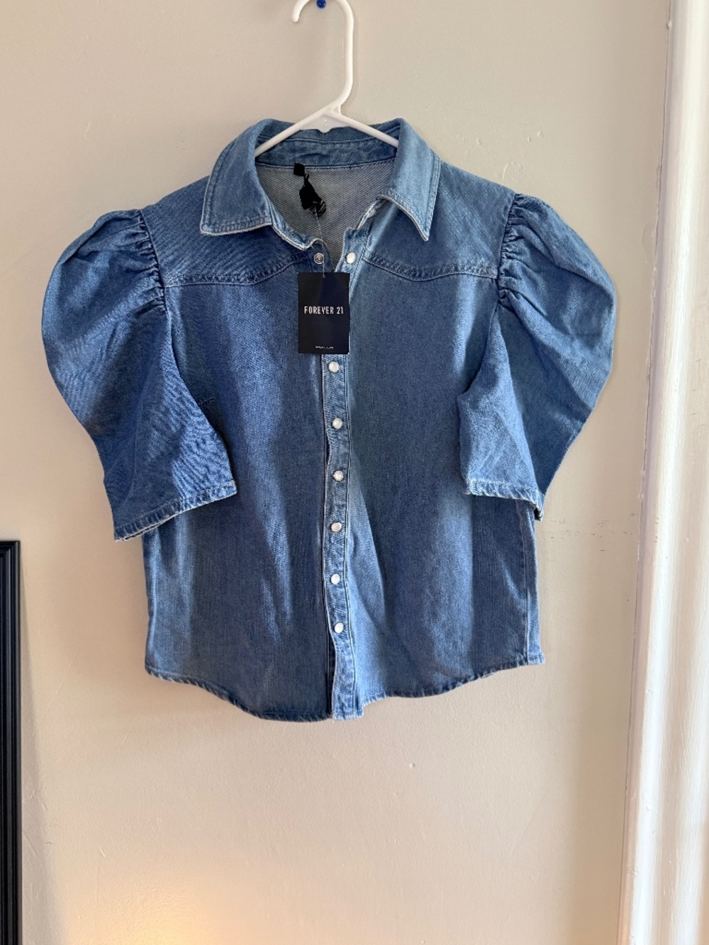 Denim button up shirt
